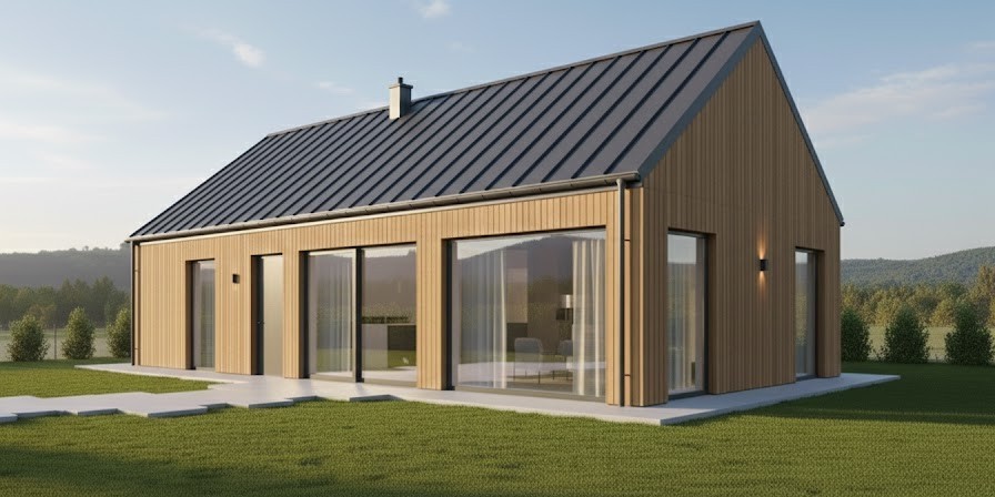 Mikonhome Moderní nízkoenergetická dřevostavba na klíč Fulnek – MIKON HOME